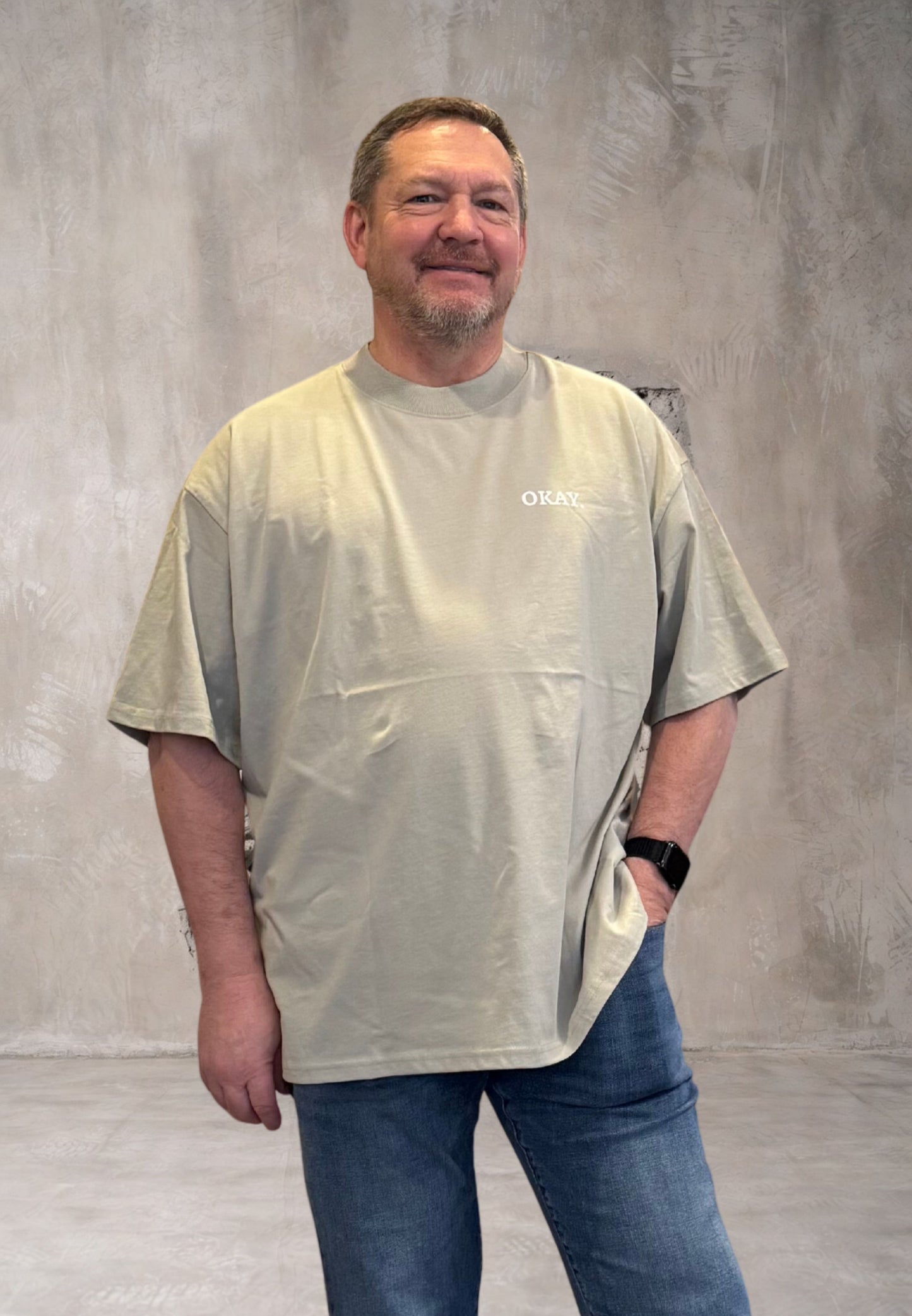 "God Bless Saturday" Organic oversized t-shirt